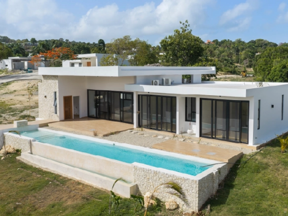 New gated community at El Choco: where modern architecture frames the best views of the Caribbean.